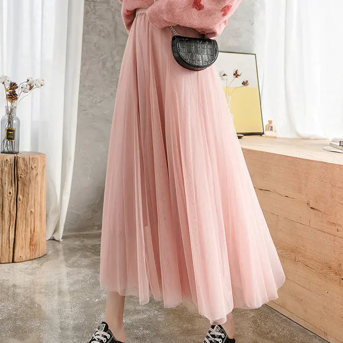 Oversized Fairy Skirt in Super Thin Net Yarn