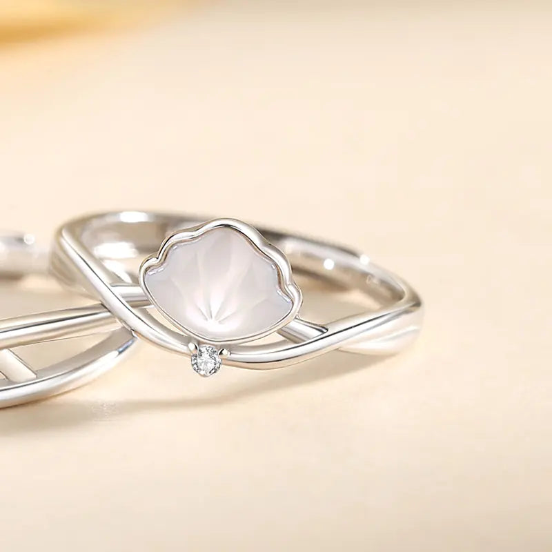 Sterling Silver Fritillary Couple Ring