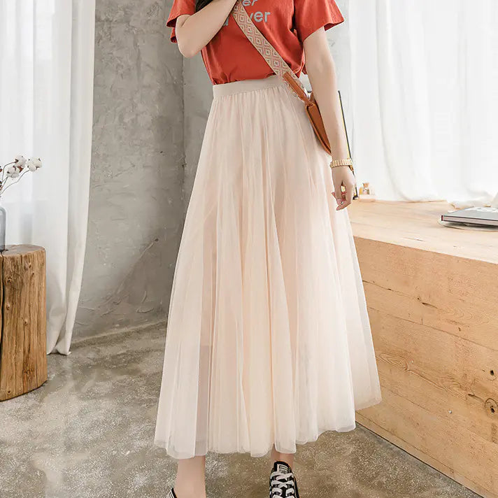 Oversized Fairy Skirt in Super Thin Net Yarn