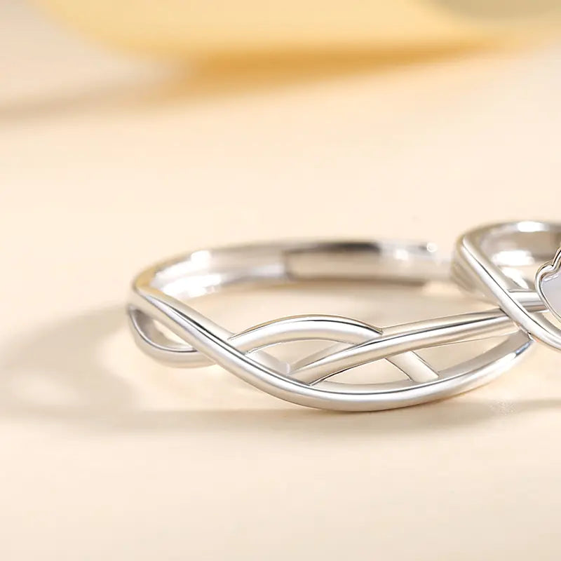 Sterling Silver Fritillary Couple Ring