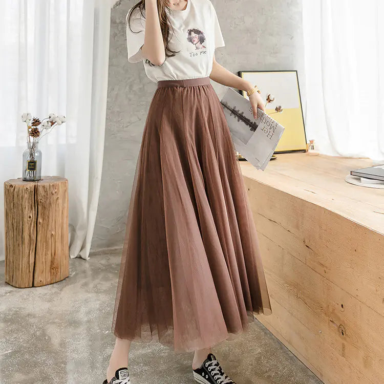 Oversized Fairy Skirt in Super Thin Net Yarn