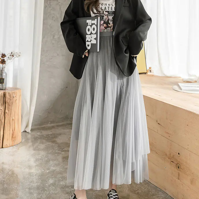 Oversized Fairy Skirt in Super Thin Net Yarn