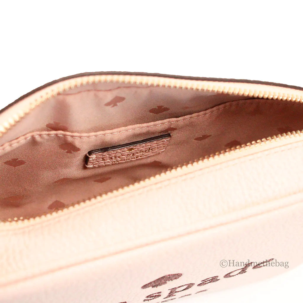 Kate Spade Mini Pink Embossed Leather Glitter Camera Bag